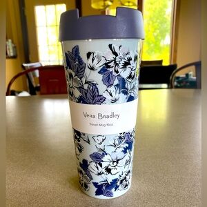 BNWT Vera Bradley Travel Coffee Cup - Frosted Floral